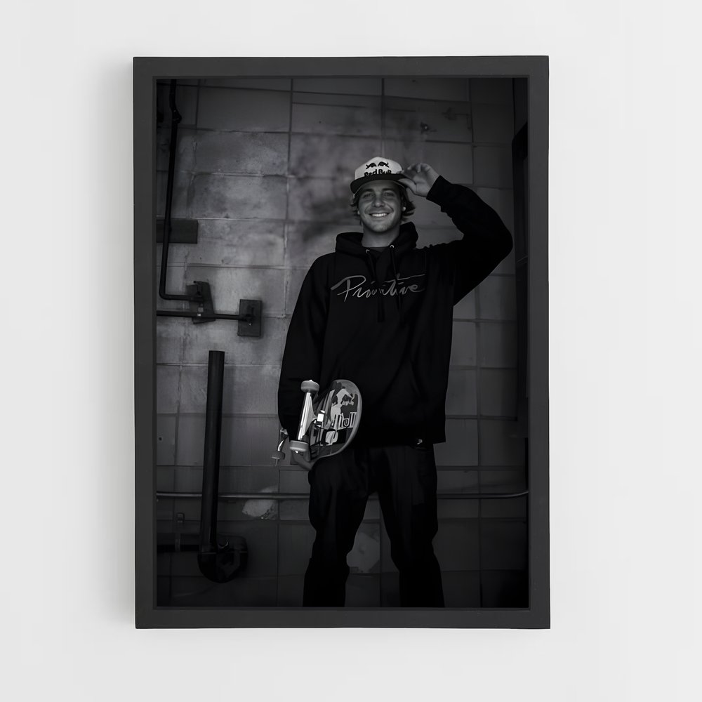 Poster Skate et Ombre – affiche Skateboard (vue 2)